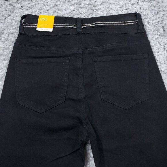 Nature Denim Kancan Ankle Skinny High Rise Jeans Chain Black Size 3 25 Stretch - Picture 3 of 11